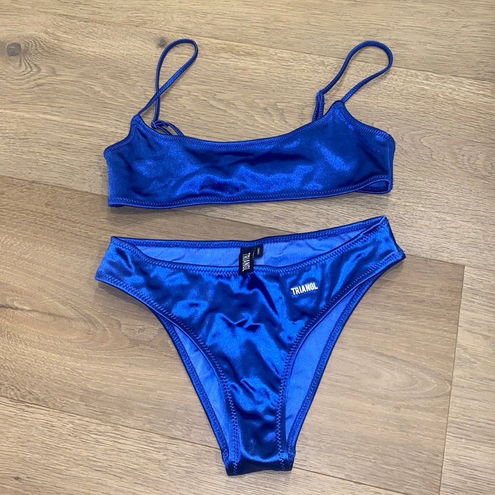 Triangl Bikini - Royal Blue Metallic